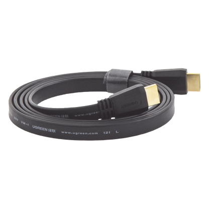 Cable HDMI 2.0 Plano de 1.5 Metros (4.92 Pies) / 4K@60Hz / HDR / 3D / HEC (Canal Ethernet HDMI) / ARC (Canal de Retorno de Audio / Color Profundo de
