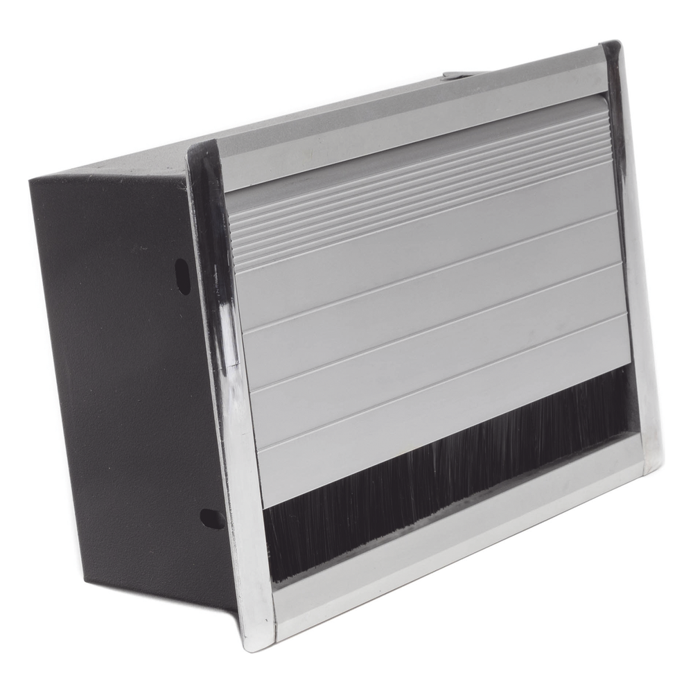 Caja Universal Vacía de 2 Módulos para Instalación en Escritorio (Voz, Datos, Video, Contactos Eléctricos), (No Incluye Accesorios)