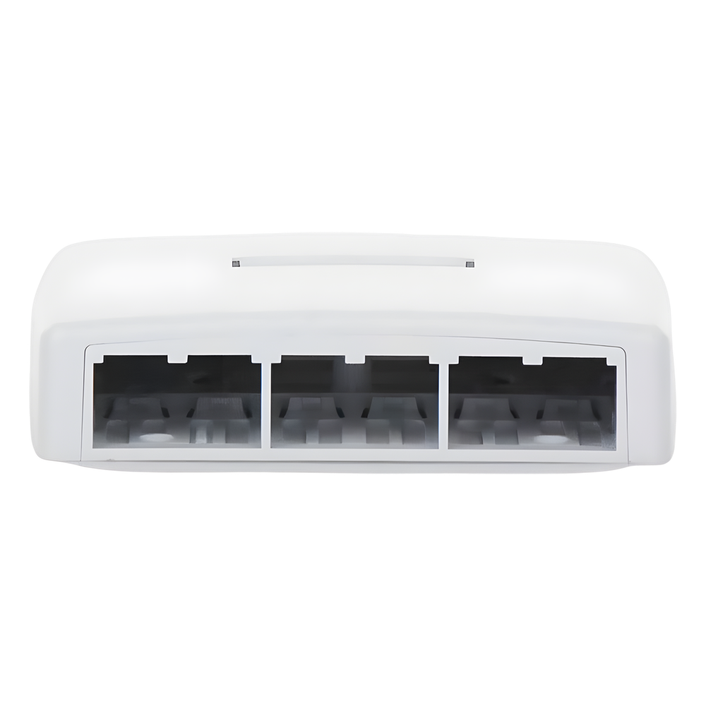 Caja de Montaje en Superficie, Para 6 Módulos Mini-Com, Color Blanco
