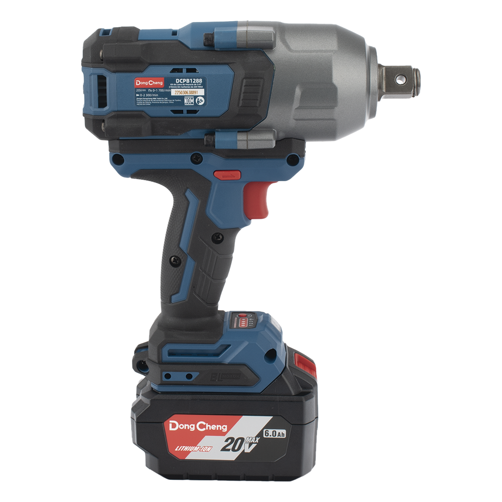 Llave de Impacto Inalámbrica de 20V, Entrada de 3/4 in, Incluye 2 Baterías de 6Ah, Cargador y Estuche