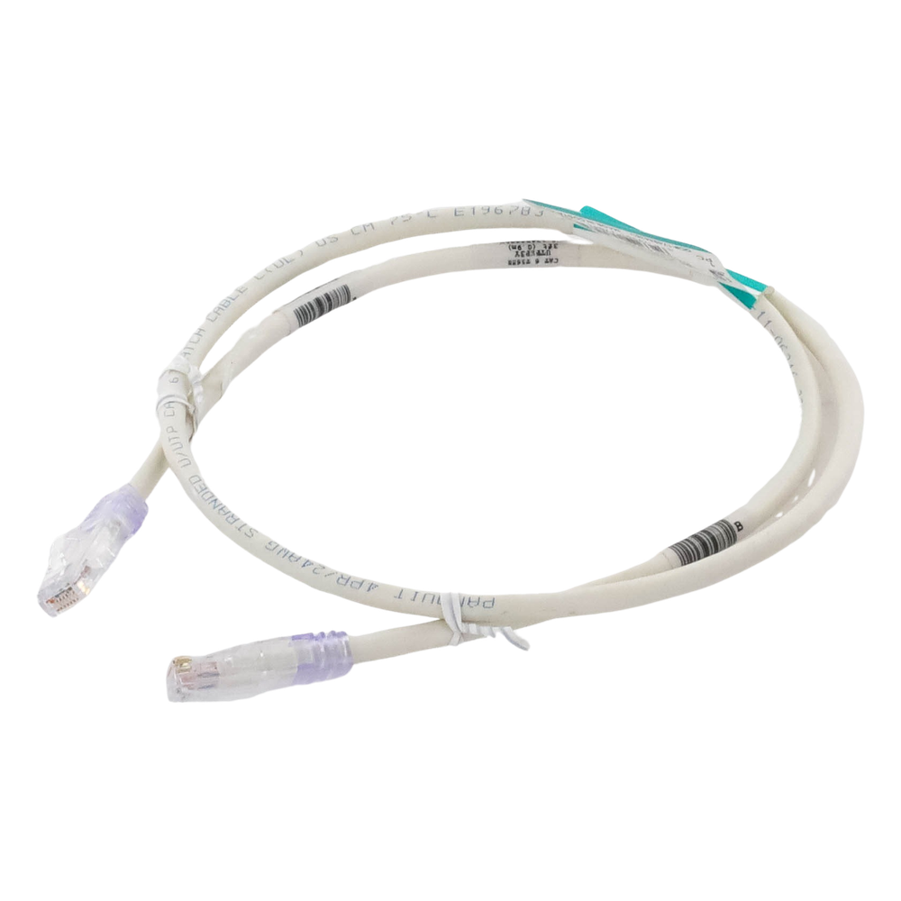 Cable de Parcheo TX6, UTP Cat6, 24 AWG, CM, Color Blanco Mate, 0.91 Metros (3 Pies)