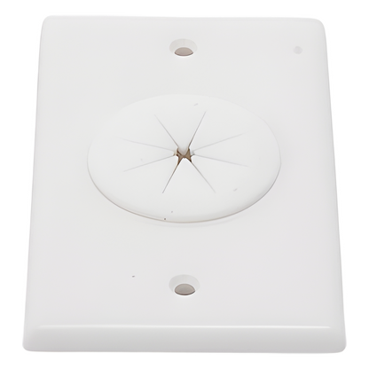 Placa de Pared, con Orificio y Grommet, Ideal para Pasar Cables