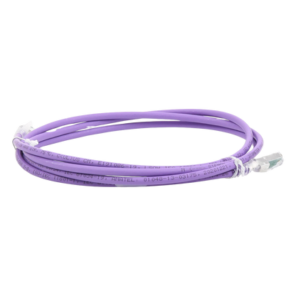 Patch Cord Z-MAX Cat6A S/FTP, CM/LS0H, 2.13 Metros (7 Pies), Color Violeta, Versión Bulk
