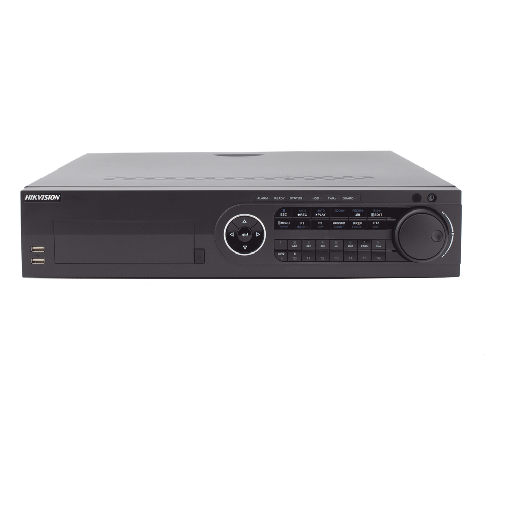 DVR 16 Canales TurboHD + 8 Canales IP / 3K / 5 Megapixel / 8 Bahías de Disco Duro / 16 Entradas de Audio Fisicas (Microfono por Separado) / Audio por