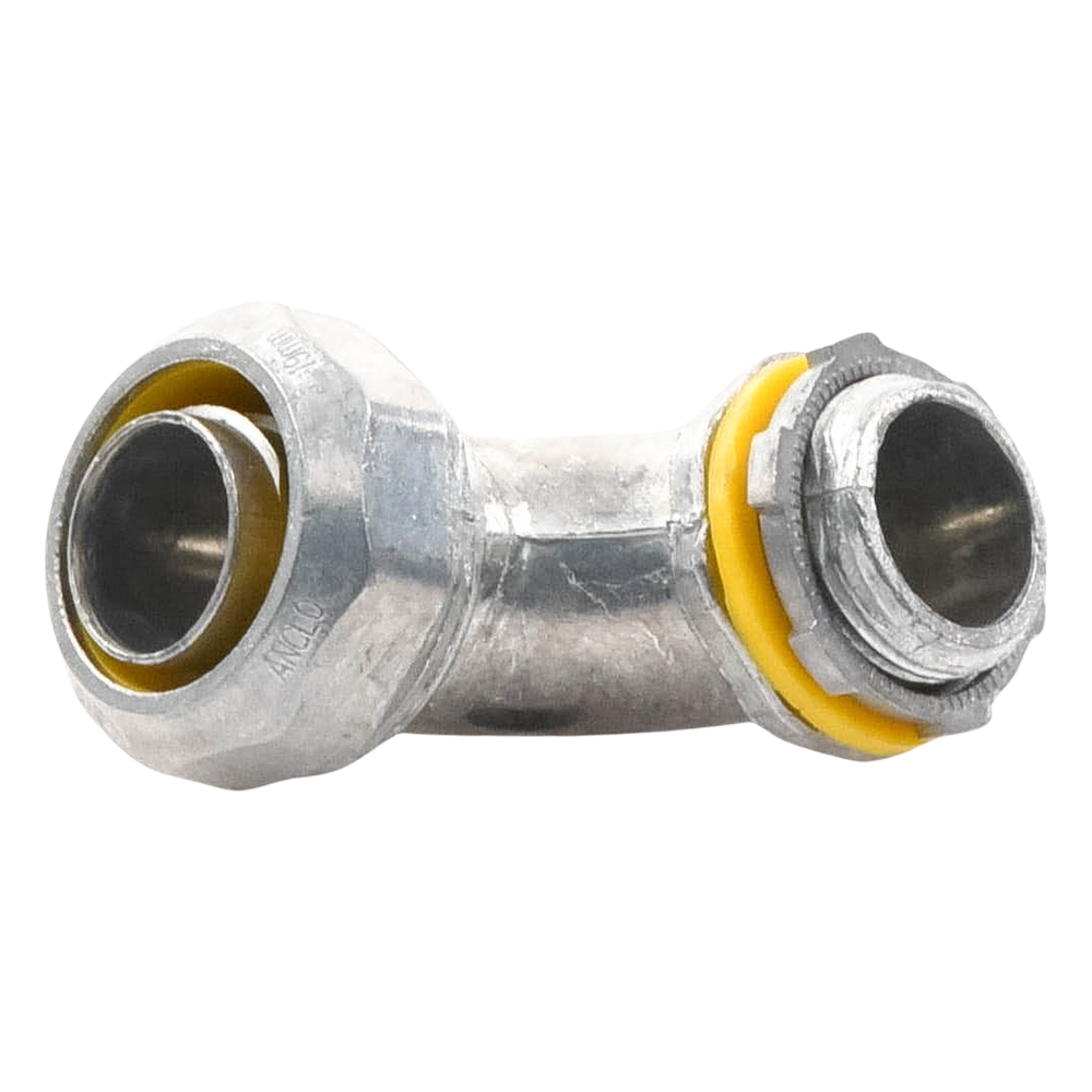 Conector Curvo para tubo tipo Liquidtight de 3/4" (19 mm). Compatible con ANC-COT34.