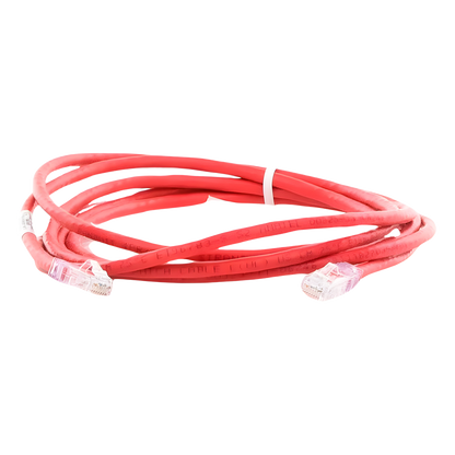 Cable de Parcheo UTP Categoría 6, con Plug Modular en Cada Extremo - 3 Metros (9.84 Pies) - Rojo