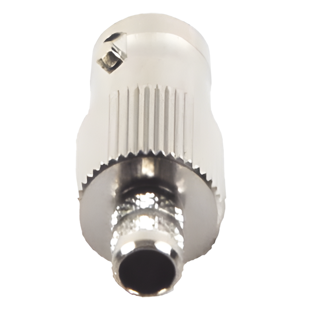 Conector BNC Hembra de Anillo para Cables RG-8/X, LMR-240, 9258, Níquel/ Oro/ Delrin