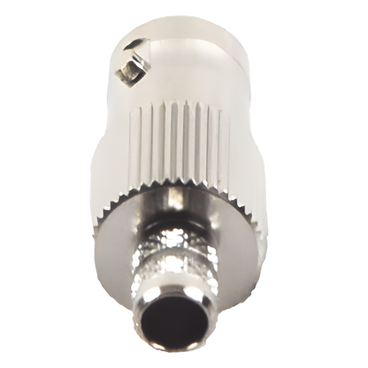 Conector BNC Hembra de Anillo para Cables RG-8/X, LMR-240, 9258, Níquel/ Oro/ Delrin