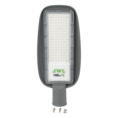 Luminaria LED de 100 W / 100 - 265 V CA~50/60 Hz / Fotocelda / Color Blanco/ Dimensiones 200 x 465 x 78 mm / Ángulo de Luz 135°.