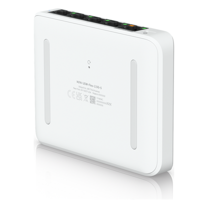 USW Flex Mini 2.5G Switch de 5 puertos 2.5G, Compacto, para Escritorio, se puede Energizar por PoE o con un Adaptador tipo USB-C