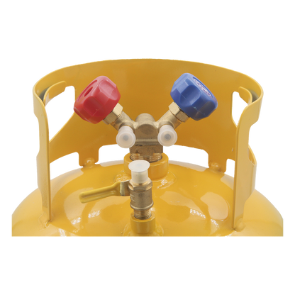 Cilindro/Tanque portátil 30 Libras / para contenido de refrigerante / Aires Acondicionados / Refrigeración / Climatización Automotriz.