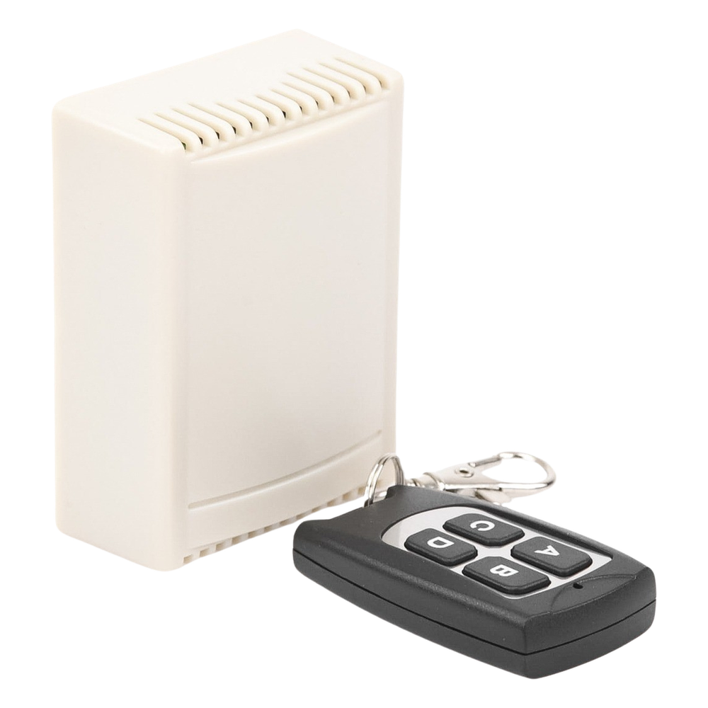 Receptor con Control Remoto de 4 Canales / Soporta 40 Transmisores