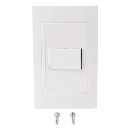 Apagador Escalera Sencillo de 127 V~60 Hz 10 A/ Color Blanco.