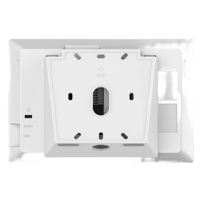 Estación de Intercomunicación SIP con Wi-Fi 6, Bluetooth y Control Total para Agendamiento de Salas y Edificios Inteligentes (Color Blanco)