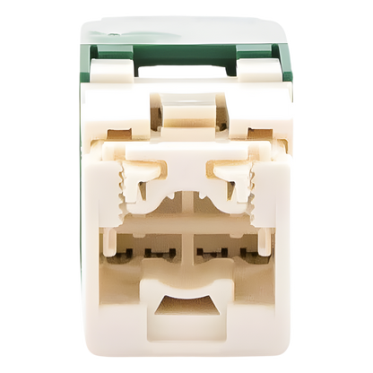 Conector Jack RJ45 Estilo TG, Mini-Com, Categoría 6, de 8 Posiciones y 8 Cables, Color Verde
