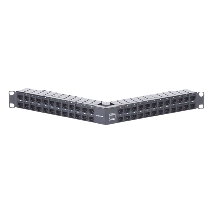 Patch Panel Z-Max de 48 Puertos, Blindado, Precargado con Jacks Categoría 6A, Angulado, 1UR