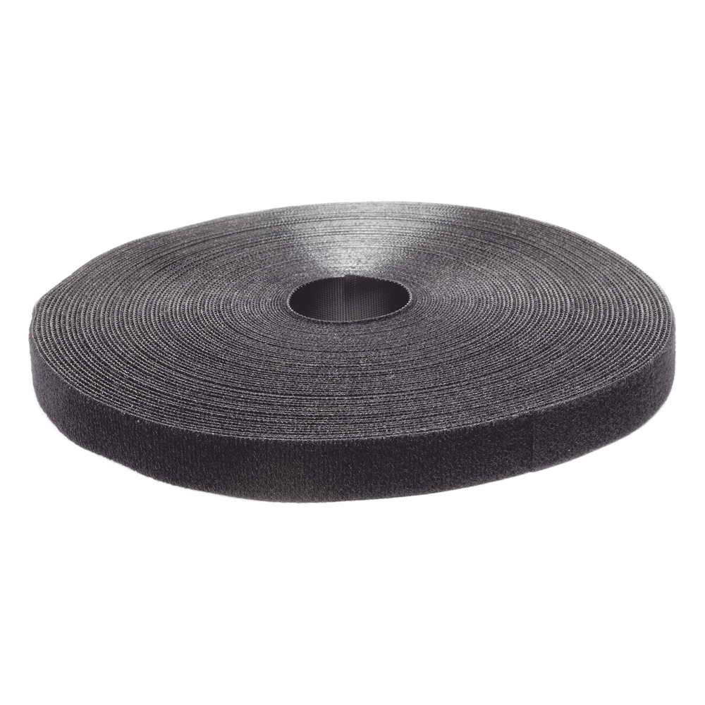 Rollo de Cinta de Contacto, de 75 Pies (22.9m) de Largo, 19.1 mm de Ancho, Color Negro
