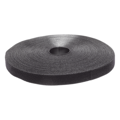 Rollo de Cinta de Contacto, de 75 Pies (22.9m) de Largo, 19.1 mm de Ancho, Color Negro