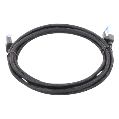 Cable Ethernet Cat8 CLASS F/FTP Redondo con Malla de Nylon 2 Metros (6.56 Pies)