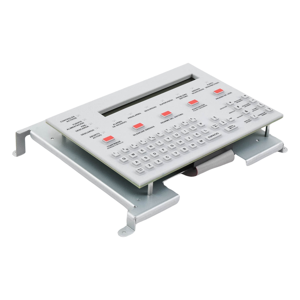 Teclado con pantalla LCD retroiluminada de 80 caracteres, en español, para paneles NOTIFIER serie ONYX