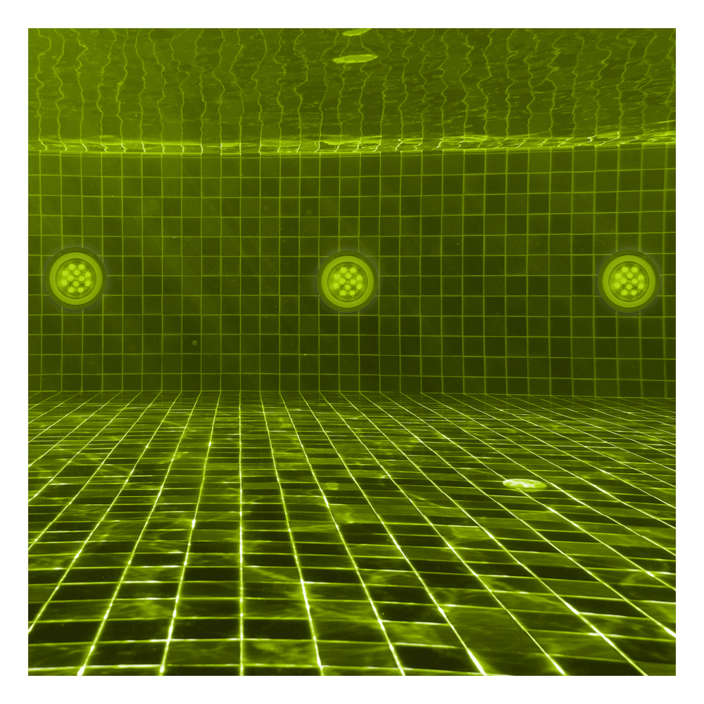 Luminario Sumergible RGB / 18W / 2340 lm / IP68 / Ø290mm x 62mm / Uso Exterior / Transformador JPY-50