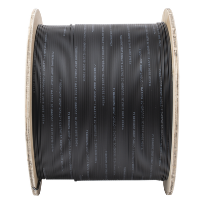 Carrete de 1 km de Fibra Óptica Drop, Interior/Exterior G.657A2 Monomodo de 1 Hilo (Unifibra), Dieléctrica, Forro Negro