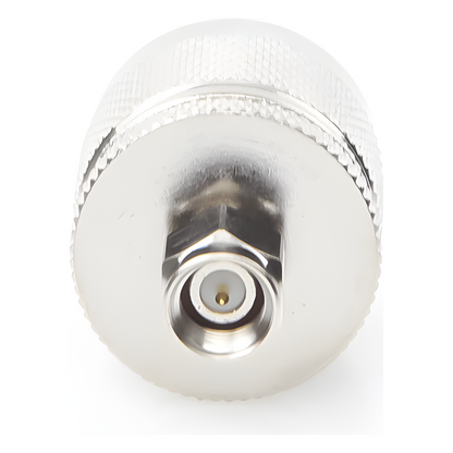 Adaptador en Línea de Conector SMA Macho a N Macho, Níquel/ Oro/ Teflón