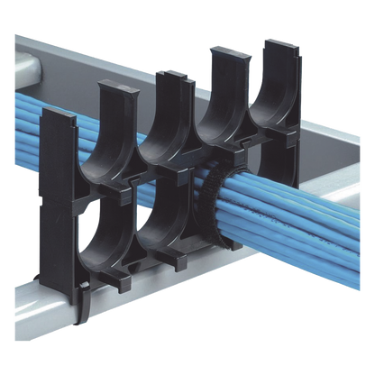 Espaciador de Cables de Nylon 6.6, Con 4 Espacios de 1.25 in (31.8 mm) de Diámetro, Color Negro, 1 Pieza