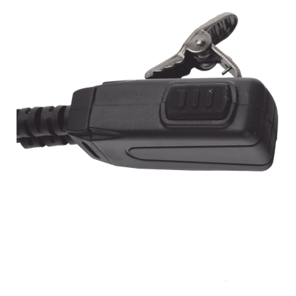 Micrófono - audífono de tubo acústico transparente de grado médico con conector de dos pines para KENWOOD Y TXPRO