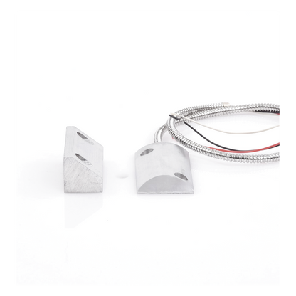Contacto Magnético para Piso Uso Rudo / Salida Dual NC/NA / GAP 65 mm (2.5 in) / Aluminio / Cable Blindado 55 cm / UL & CE