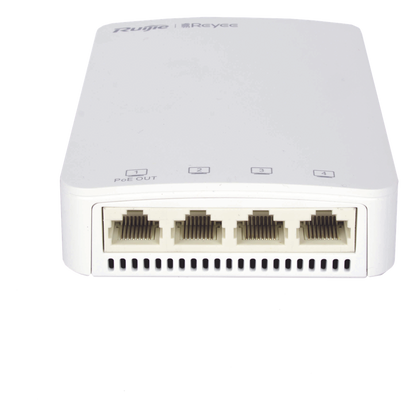Punto de Acceso Wall Plate Wi-Fi 5 / 1267 Mbps Doble Banda / 802.11ac Wave 2 MU-MIMO 2x2 / 5 Puertos Gigabit / 1 Puerto PoE Out / Mesh / Beamforming