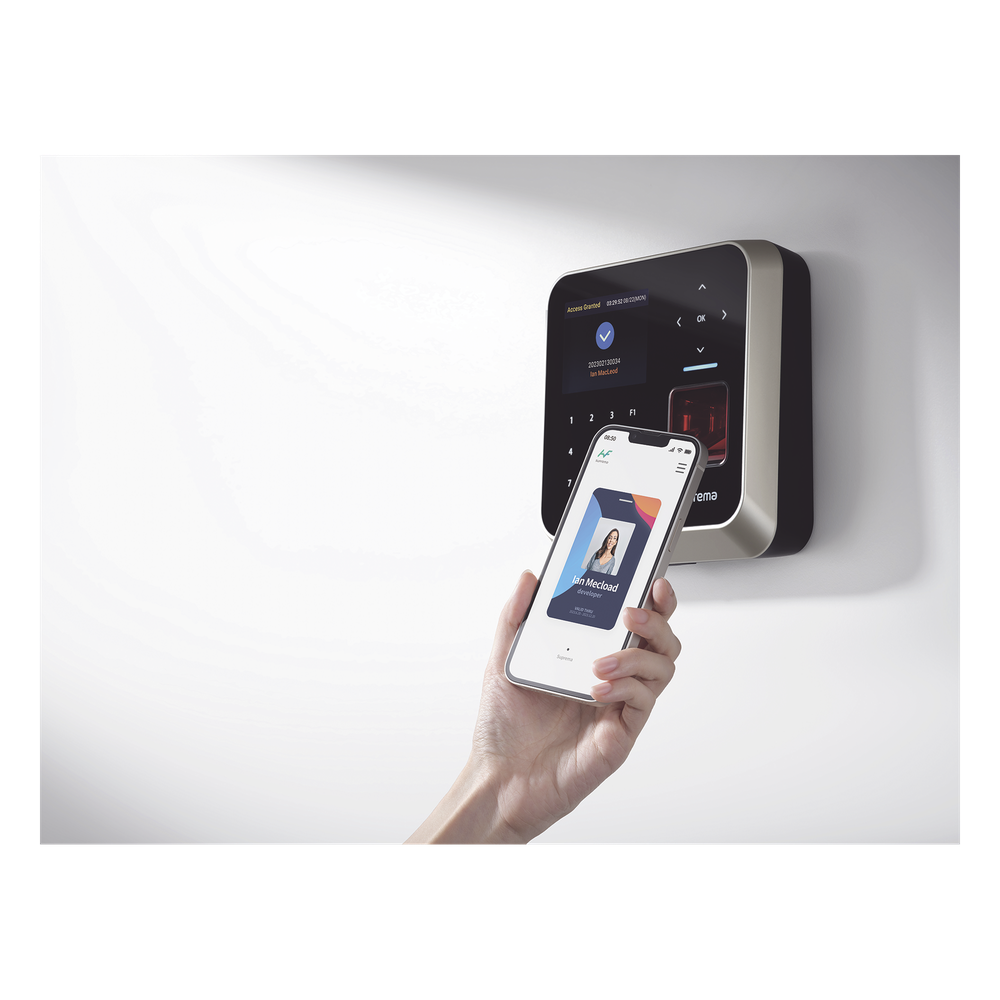 Lector de huella con Inteligencia Artificial, mas exacto, Uso para Control de acceso Tiempo y Asistencia