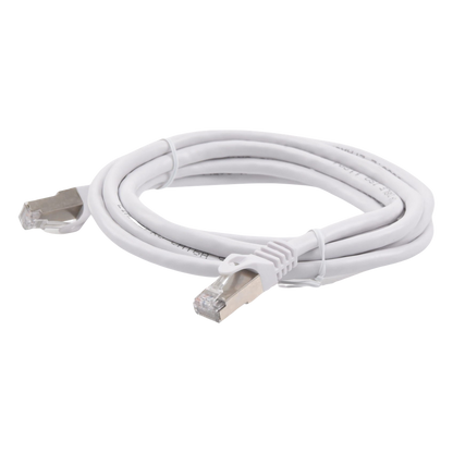 Patch Cord Cat6A 10G Blindado 2 Metros (6.56 Pies) Blanco