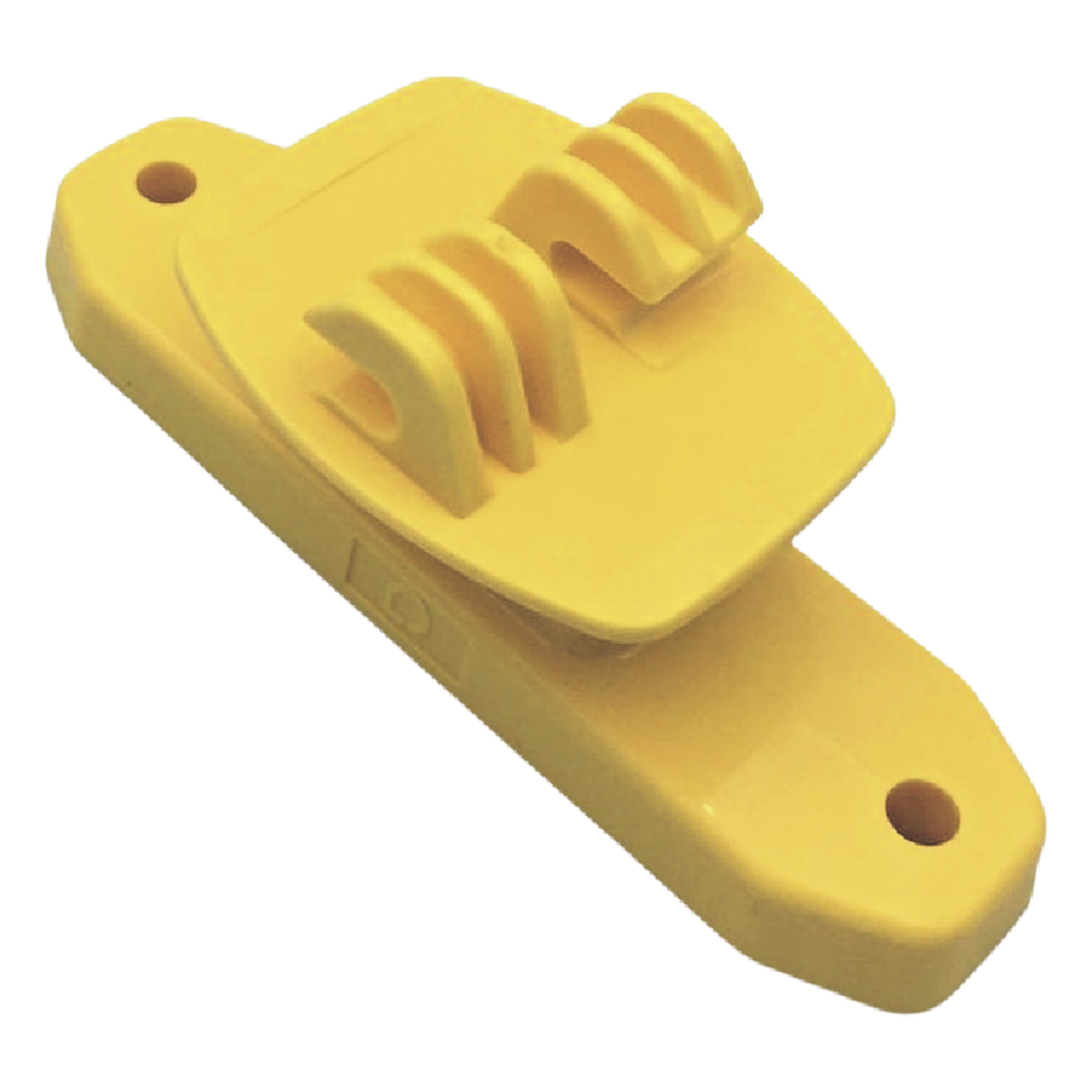 Aislador de Paso Amarillo Reforzado para Cercos Eléctricos / Aislamiento hasta 18 kV / Resistente a Clima Extremo / Polipropileno y Policarbonato
