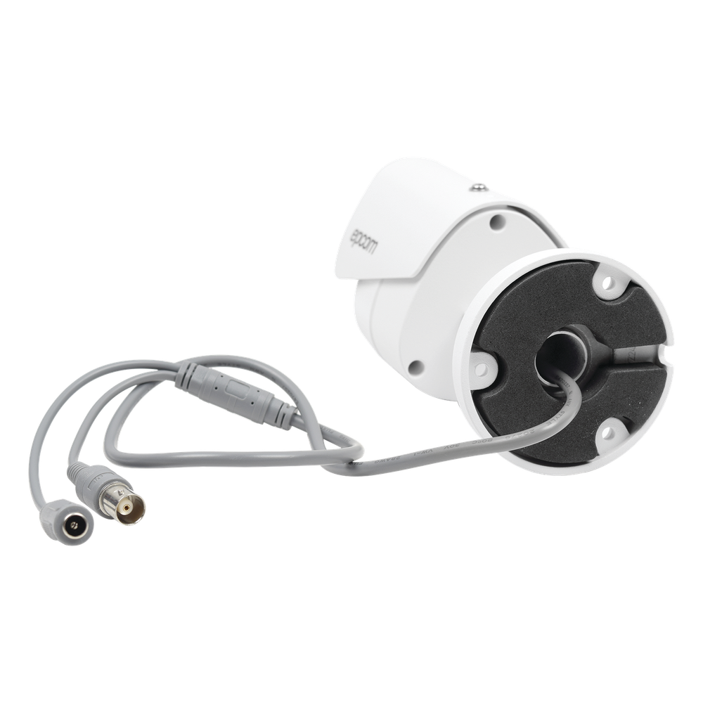 KIT TurboHD 1080p / DVR 8 Canales / 4 Cámaras Bala (exterior 2.8 mm) / 4 Cámaras Eyeball (exterior 2.8 mm) / Transceptores / Conectores / Fuente de