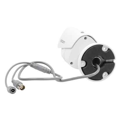 KIT TurboHD 1080p / DVR 8 Canales / 4 Cámaras Bala (exterior 2.8 mm) / 4 Cámaras Eyeball (exterior 2.8 mm) / Transceptores / Conectores / Fuente de