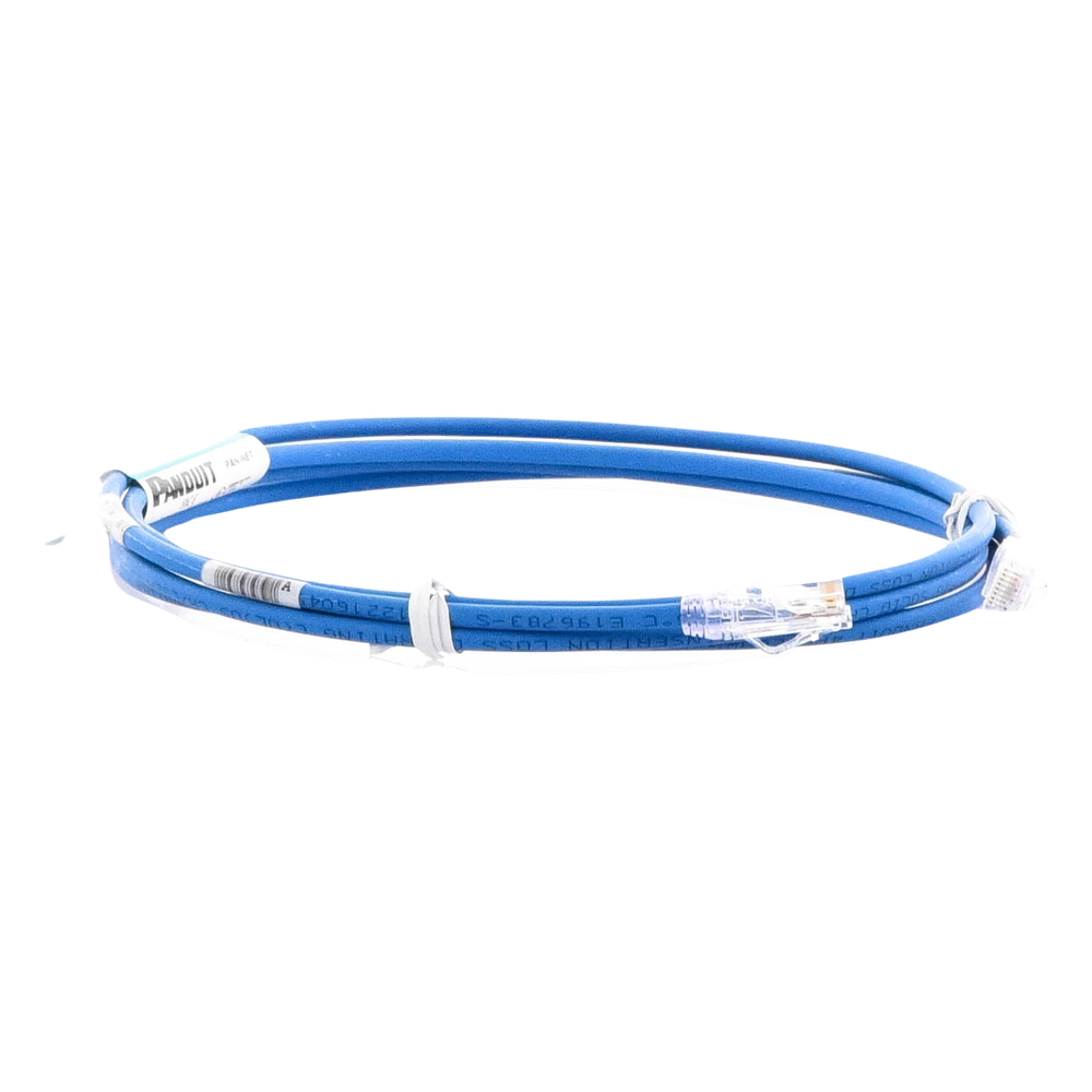 Cable de Parcheo UTP Cat6A, CM/LSZH, Diámetro Reducido (28AWG), Color Azul, 2.13 Metros (7 Pies)