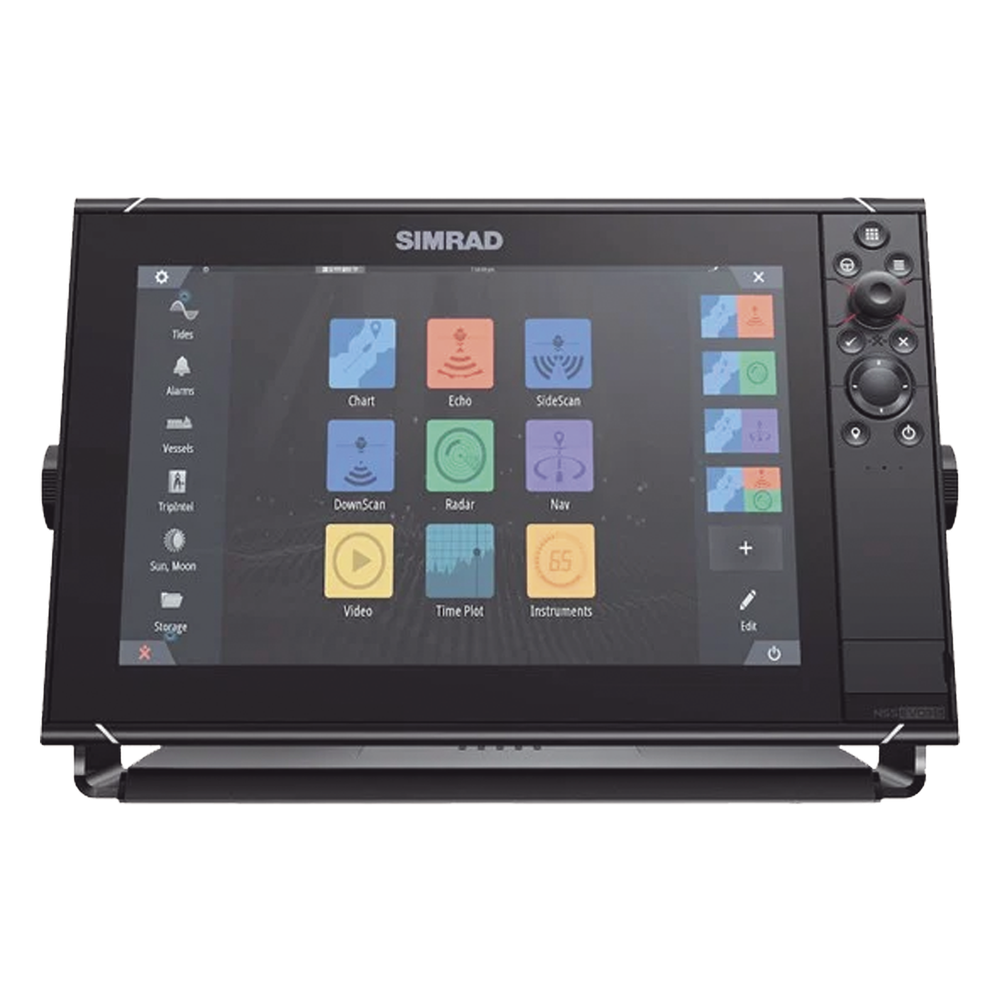 Pantalla Náutica NSS12 evo3S / Pantalla SolarMAX IPS 12 Pulgadas / Procesador iMX 8 / Ecosonda Integrada 1kW CHIRP / Conectividad Inalámbrica