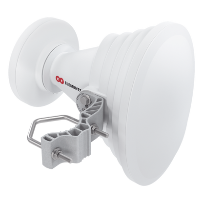 Antena Sectorial Asimétrica Starter Horn de 45º, 5150 - 5950 MHz, ganancia de 17 dBi, conexión directa con radios IS-5AC, PS-5AC y IS-M5, conexión