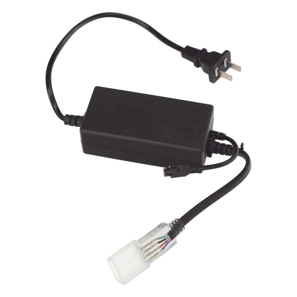 Adaptador de Corriente con Control de Funciones Remoto para Manguera Neón LED RGB JUML-5050-03.