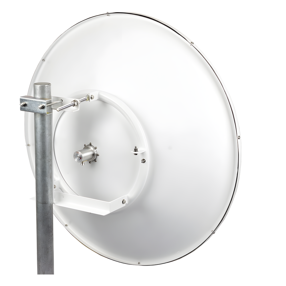 Antena Direccional / 3 ft / 5.9-7 GHz / Ganancia 32 dBi / SLANT de 45 ° y 90° / Incluye Jumpers con conector N-Macho a RPSMA / montaje y radomo