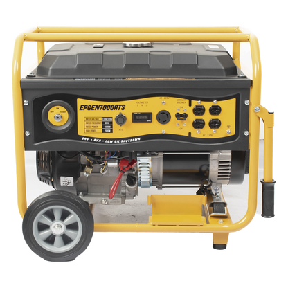 Generador a Gasolina / Planta de Emergencia con Encendido Automático, 6.5KW, 220Vac 2 Fases, Jaula con Ruedas para Fácil Traslado