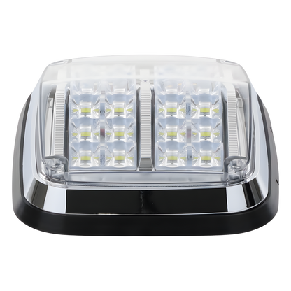Luz de advertencia de 8 X 6", Color Rojo / Claro, SAE, IP67, Ideal para Ambulancias