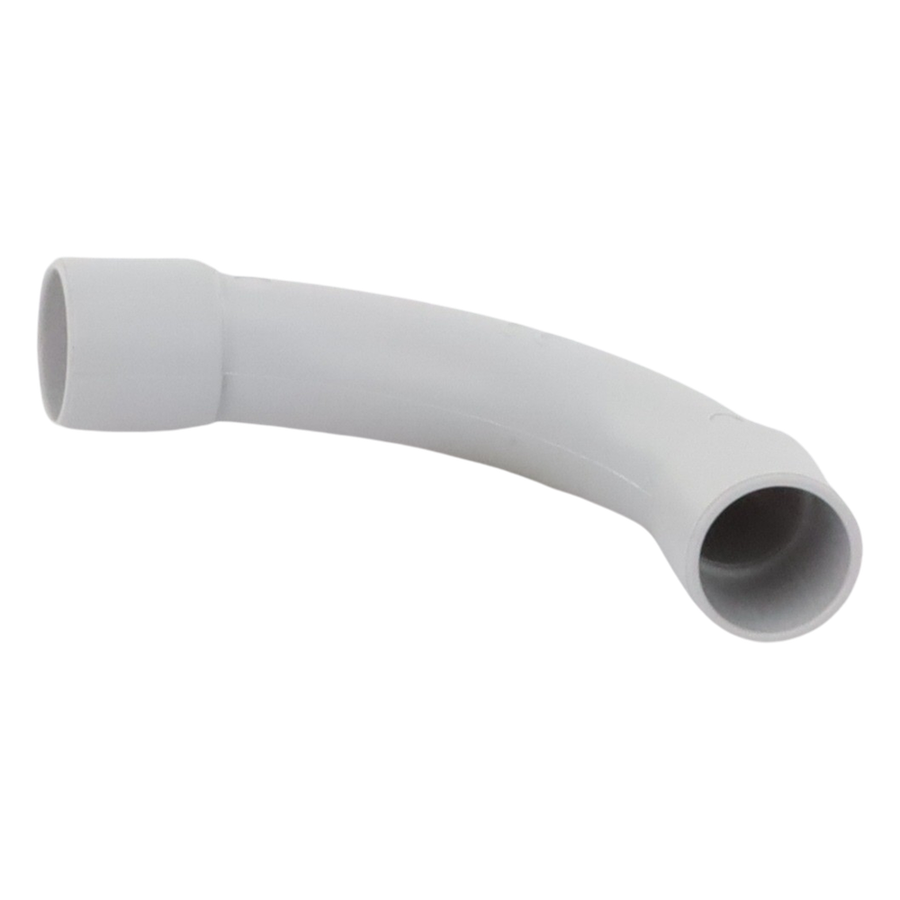 Curva de radio estrecho para tubería rígida, recomendado para cables de datos, PVC Auto-extinguible, de 16 mm