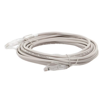 Cable de Parcheo Slim UTP Cat6A - 7 Metros (22.97 Pies) Gris, Diámetro Reducido (28 AWG)