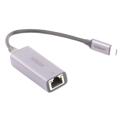 Adaptador de Red USB-C 3.1 (5 Gbps) a RJ45 | Thunderbolt 3 | Admite 10/100/1000 Mbps | Chip Inteligente | Amplia Compatibilidad | Caja de Aluminio |