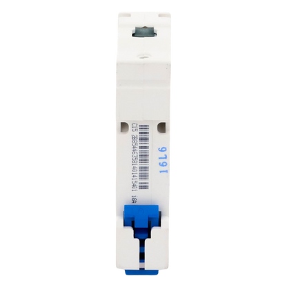 Pastilla para Riel Din, 1 Polo, 16 Amp, Vca:110/415v, 6kA, Catálogo: NXB631PC16.