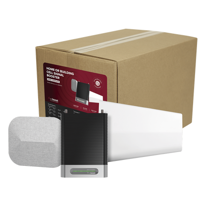 KIT Amplificador de Señal Celular, HOME COMPLETE | Mejora la Señal Celular de todos los Operadores | Cubre áreas en interior de hasta 1200 m² con 4