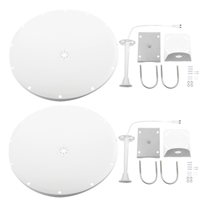 Antena Parabólica de Frecuencia Extendida, 4.8 - 6.5 GHz, 28 dBi, Conectores SMA-Macho Inverso