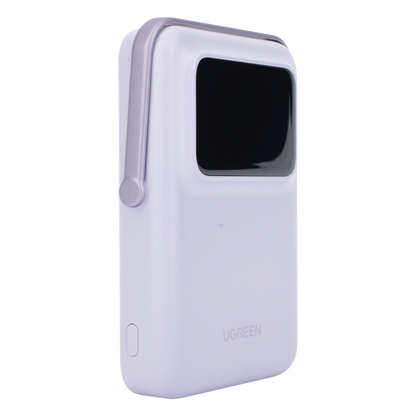 Power Bank Serie UNO Inalambrico | 10000mAh | 7.5W/20W | Con Emojis de Estado | Carga Rápida USB-C Bidireccional | Pantalla TFT Inteligente | Con